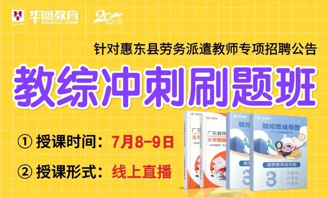 2021惠州惠东劳务派遣教师专项招聘教综冲刺刷题班