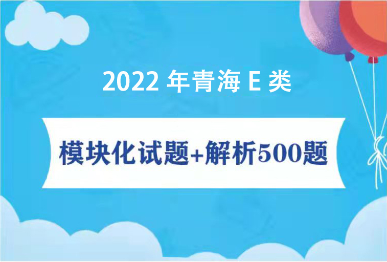 【医疗】2022年青海E类模块化试题+解析500题